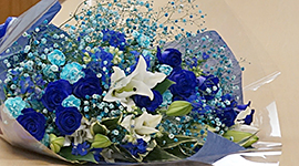 The Blue LED inspired bouquet